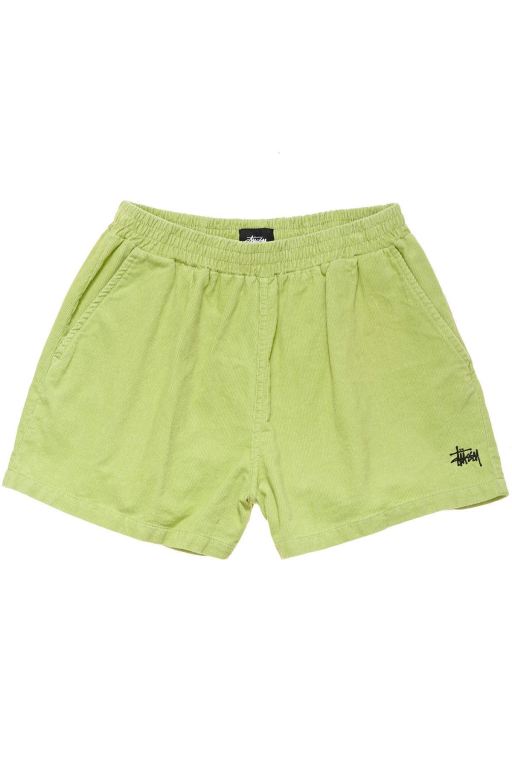 Stussy Womens Stock Cord Shorts Green - JXPRF5827